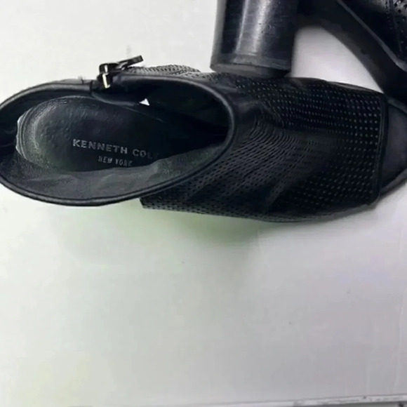 Kenneth Cole leather block chunky heels size 6m - Picture 4 of 6